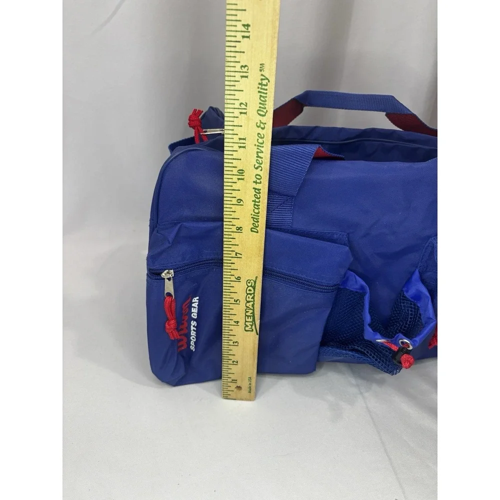 Wilson Vintage Duffle Bag Sports Gear Blue W/Original Tags- Multi Compartments